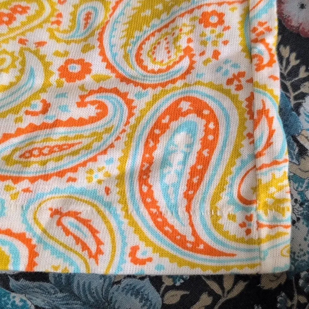 Hanes girls 70s vintage Paisley print pajama set size 4‎ NWT